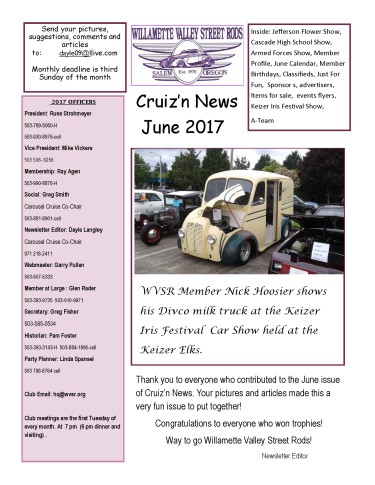 Cruz-N-News June 2017