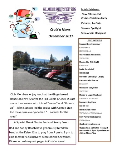 Cruz-N-News December 2017